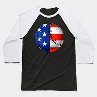 Baseball Team Patriotic USA 4th of July Baseball T-Shirt